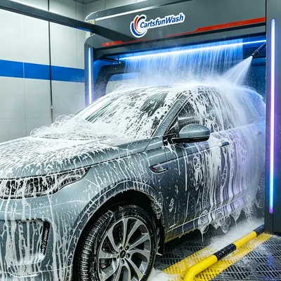 360 Touchless Automatic Car Wash Machine Multi Language Custom Local Embassy Certification Non Brush Washer for Gas Station