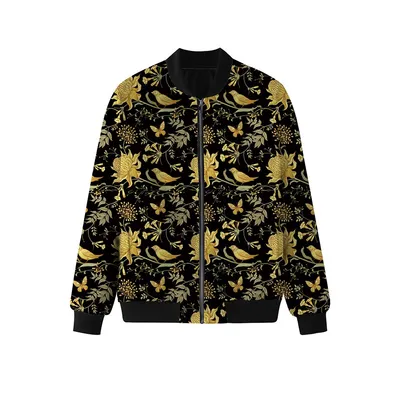 Coat Blue White Red Girls Boys Print Short Hoodies Jackets with Cotton
