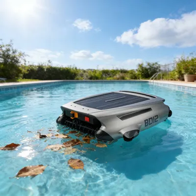 Glgw Solar Charging Automatic Swimming Pool Cleaning Robotic Pool Cleaner