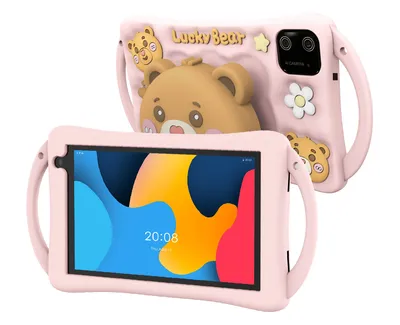 7 Inch Android Tablet PC Children Educational Kids Tablet Android with Silicon Case Stand with SIM Call
