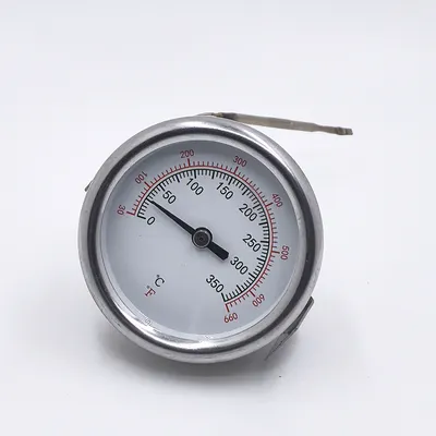 Pizza Oven, Oven, Capillary Thermometer, Kiln Thermometer, 350 Degrees, All Stainless Steel, High-Temperature Resistant