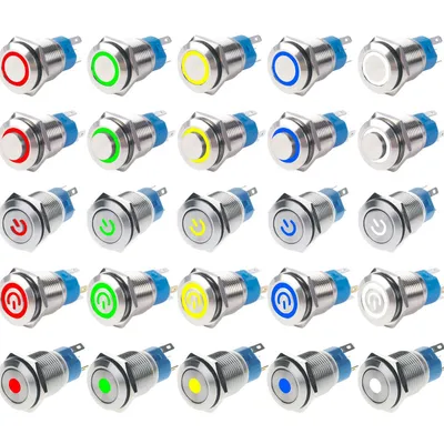 16mm Waterproofmeta Stainless Steelpush Buttons Switch