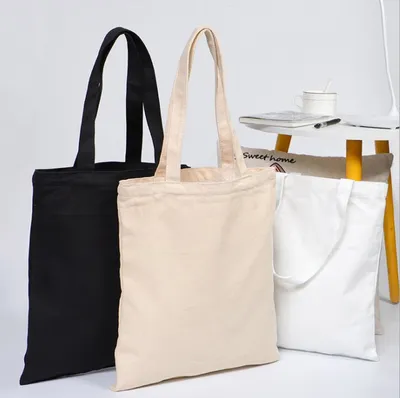 Wholesale High Quality Personalized Eco Friendly Large Cotton Shopping Bag Custom Cotton Canvas Tote Bag