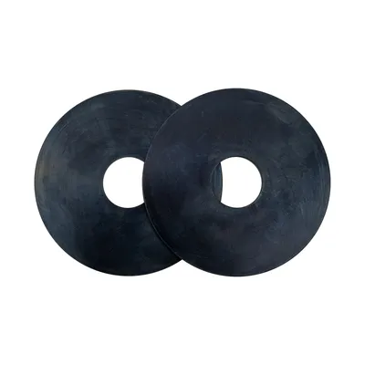 Custom Shaped Rubber Washers with Segmented Colors and Laser Engraving Finish