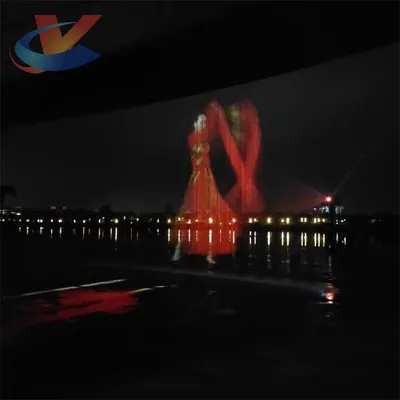 Hotel Lobby or Plaza Indoor Decorative Rain Digital Curtain Waterfall Fountain