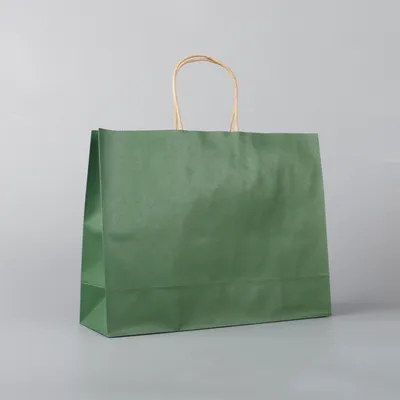 Custom Restaurant Food Delivery Packaging Kraft Paper Bag