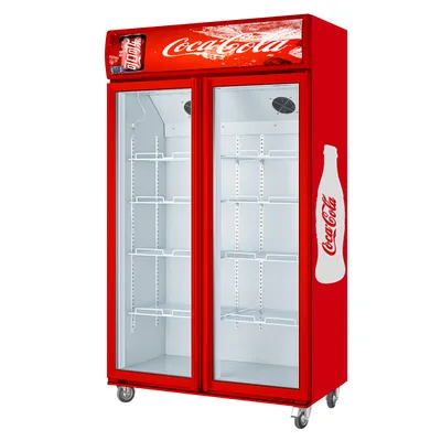 Supermarket Beer Display Freezer Cooler / Vertical Fridge Beverage Refrigerator