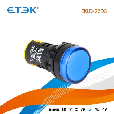 TUV Mark Ekld-22ds 22mm Blue LED Indicator Lamp