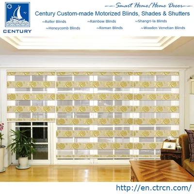 Polyester Rainbow Series Zebra Roller Blinds