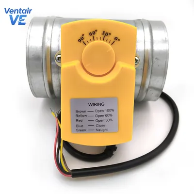 Premium Motorized Round Volume Control Damper for Air Ducting