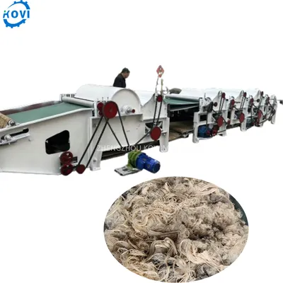Cotton Fabric Waste Recycle Machinery Fabric Recycling Machine Textile Waste Clothes Fabrics Fiber Opening Machine