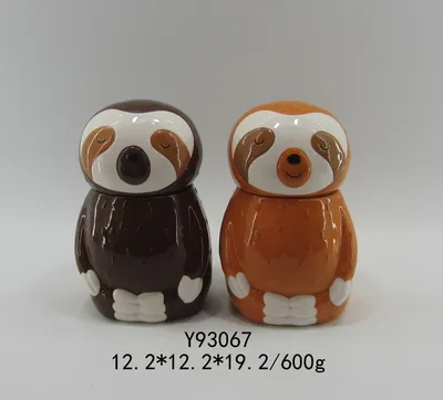 Ceramic Animal Sloth Box
