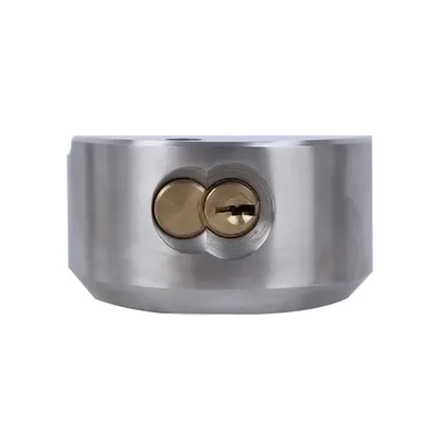 73mm Harden Steel Heavy Duty Puck Concealed Shacklevan Garage Shed Door Padlock