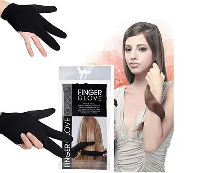 Anti-Heat Glove for Hair Straightener Perm Curling Hairdressing Heat Resistant Fingerless Gloves