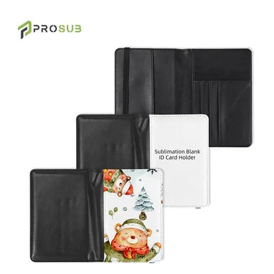 Prosub Sublimation Blanks DIY PU Leather Passport Holder Travel Wallet for Gift