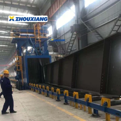 Steel Structure H Section Steel H Beam Shot Blasting Machine