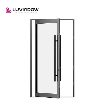 High Quality Soundproof Insect-Proof Doors and Windows Exterior Glass Door Swing Storefront 110s