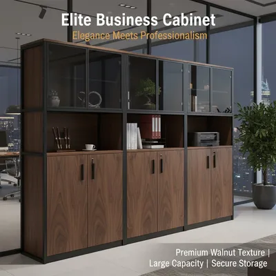 Wooden Storage Cabinet, Freestanding Organizer Cabinet for Home Lockers