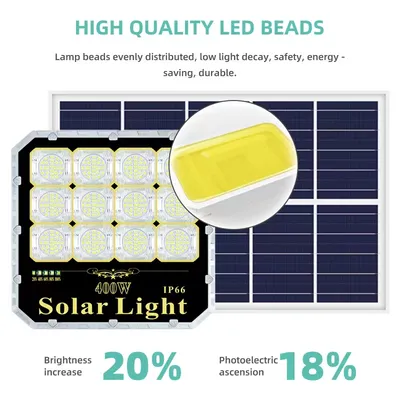 Brightness LED Garden Lights with Remote Control Outdoor Lighting for Garden/Stadium/Street