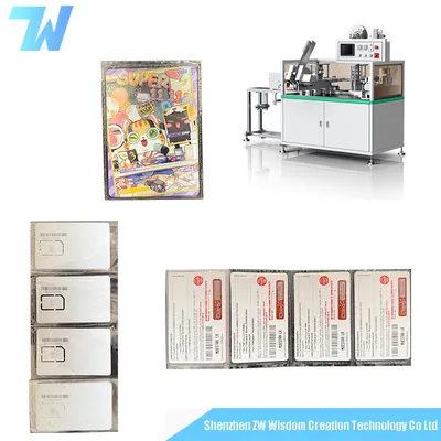 Hot-Pressed Card Packing Machine Flow Wrapper Plastic Cards Packaging Machine