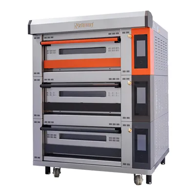 Bakery Equipment 3 Deck 6 Trays Electric Deck Oven for Commercial Bread & Pastry Baking