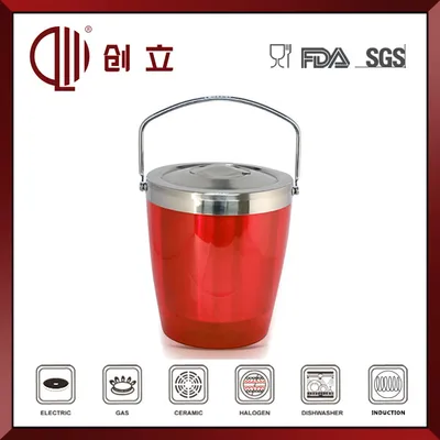 2.8L Double Wall Stainless Steel and Plastic Wine Bucket