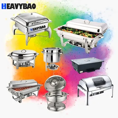 Heavybao Stainless Steel Chafing Dish Catering Equipment Buffet Chafer Food Warmer