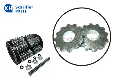12 Points Scarifiers Tct Tungsten Carbide Cutters 12PT Tct Tungsten Carbide Tipped Blades on Floor Scarifiers