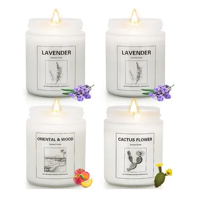 4 Pack Aromatherapy Candles for Home Scented, Mothers Day
