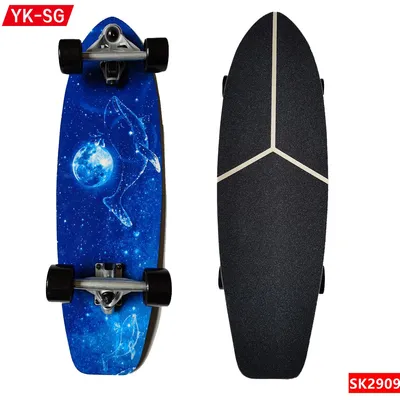 7 Ply Northeast Maple Wooden Land Surf Skateboard