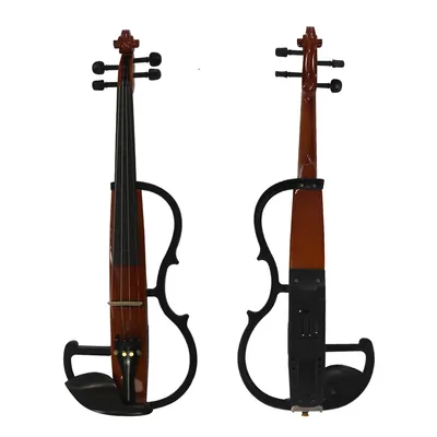 China Advanced Solid Wood Ebony Parts Electric Violins 4/4