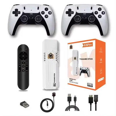 M8 K8 PRO Game Console 4K Android TV Stick Classic 40000 Games 64GB HD Retro Video Game Consoles