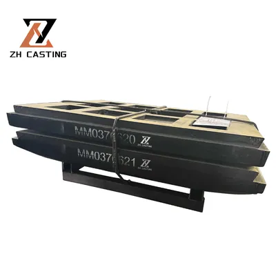 C96 mm0376620 mm0376621 High Manganese Steel Jaw Plate Jaw Crusher Wear Part