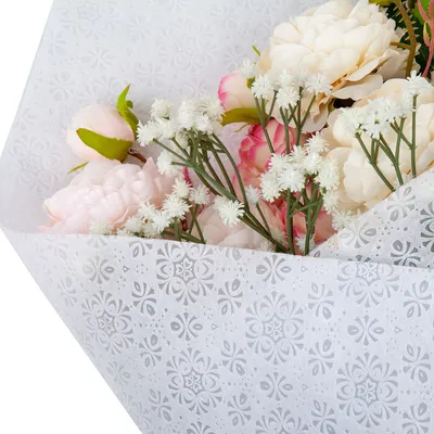 White Color Non Woven Multifunctional Embossed Nonwoven Textile Fabric for Gift