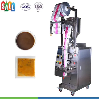 Automatic Tomato Paste Liquid Sachet Packing Machine Ketchup Satchets Sealing Machine