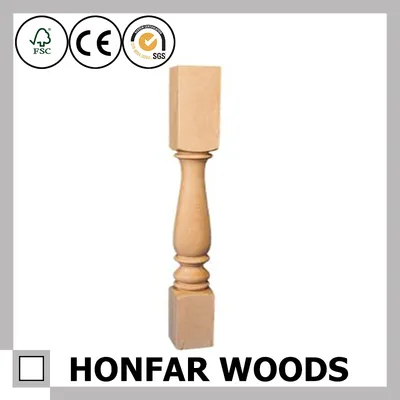 Construction Decoration Solid Wood Stair Fencing Baluster