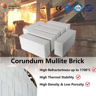 High Quality Corundum Mullite Refractory Brick Fire Brick for Industry
