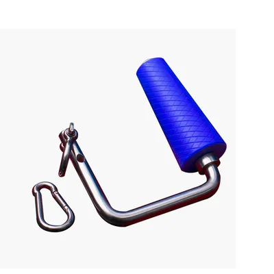 Professional Service Curly Training Band Bearing 100kg L-Bar Pull Handle Basic Equipment for Wrist Athletes