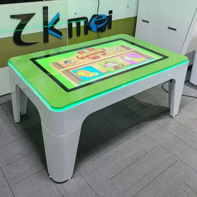 Smart 43 Inch Touch Table with Capacitive LCD Display Metal Construction for Indoor Usage