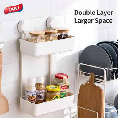 Wall Kitchen Amazon Spice Storage Organizer Rack Heavy Duty Hanging Double Spice Rack Storage Organizer Vertical Spice Jar Holder Rack