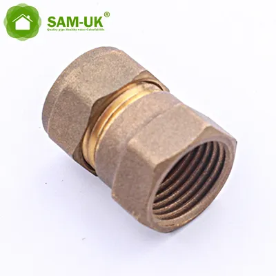 Brass Compression Fittings Coupling Pipe Fitting Copper Pipe and Fittings