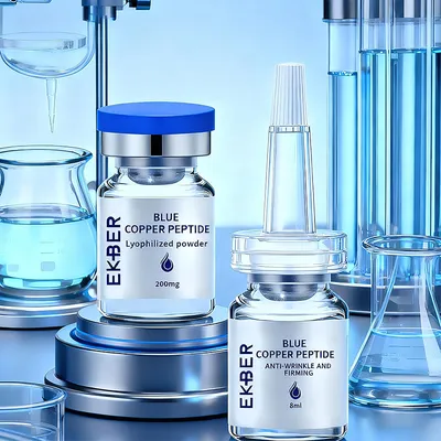 Professional Custom Beauty Freeze-Dried Powder Repair Skin Problem Blue Copper Peptide Facial Serum