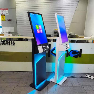27 Inch Self-Service Kiosk for Transportation Ticket Vending & Qr Code Scanner