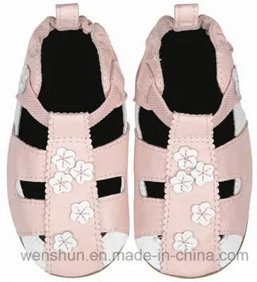 Flowers Designs Baby Leather Shoes Ty7232