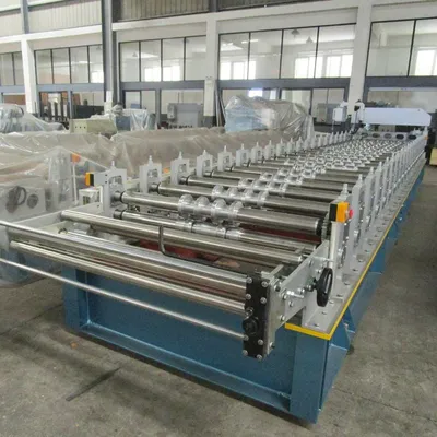 Hot Sell Trapezoidal Roofing Sheet Metal Roof Sheeting Wall Panel Long Span Roll Forming Machine
