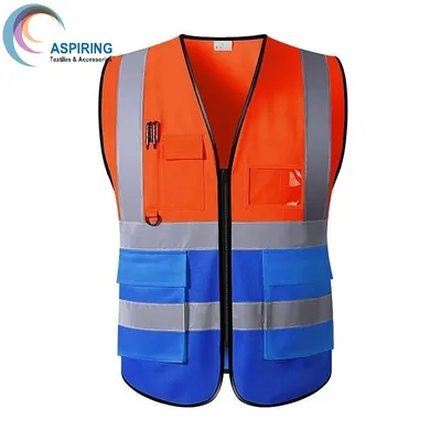 Breathable Canvas Pocket Work Vest Outerwear Utility Cargo Vest