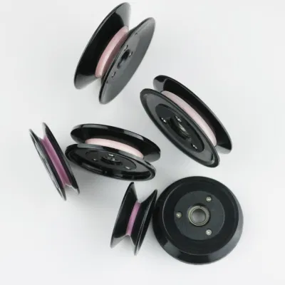 Factory Price Various Type Plastic Flanged Ceramic Pulley Wire Guide Pulley