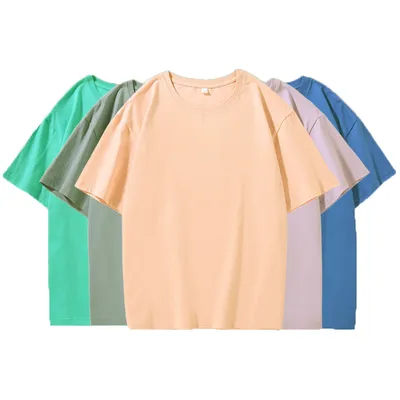 Unisex Oversize Cotton Gym T Shirts Drop Shoulder Loose Fit