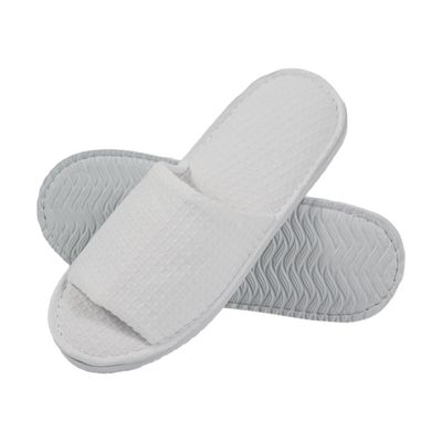 Imitation Cut Velvet with Waffle Fabric Hotel Slippers Stylish Combo