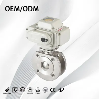 Stainless Steel Thin Type Flanged Pneumatic Actuator Ball Valve for Water